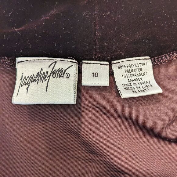 Vintage Jaqueline Ferrar Velvet Dress Womens 10 90s Grunge Goth Whimsigoth - Picture 7 of 8